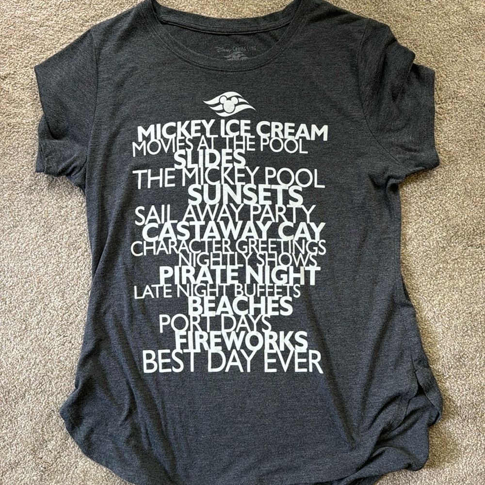 Disney Cruise Line women’s tee (L)